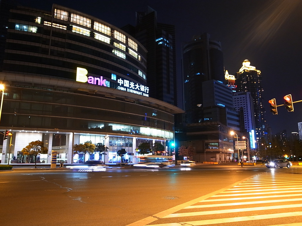 浦東夜景　撮り比べ