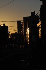 夕暮れ