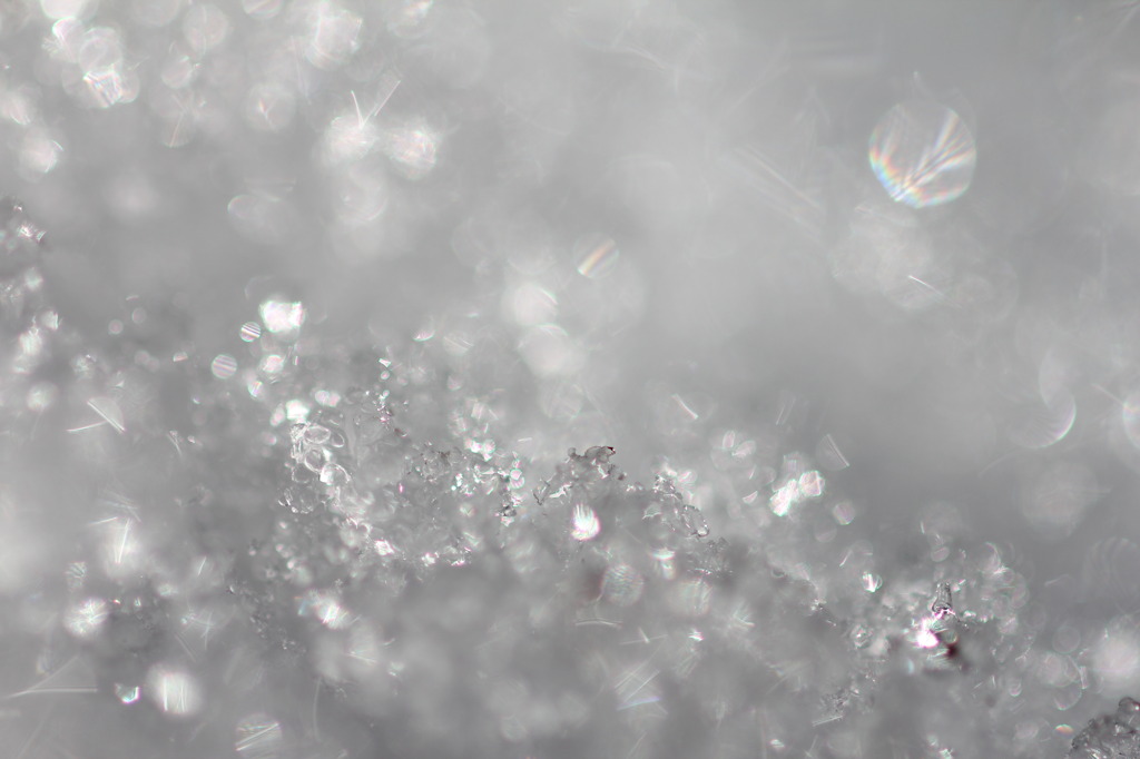 雪が氷に