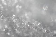 雪が氷に