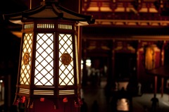 浅草寺の夜