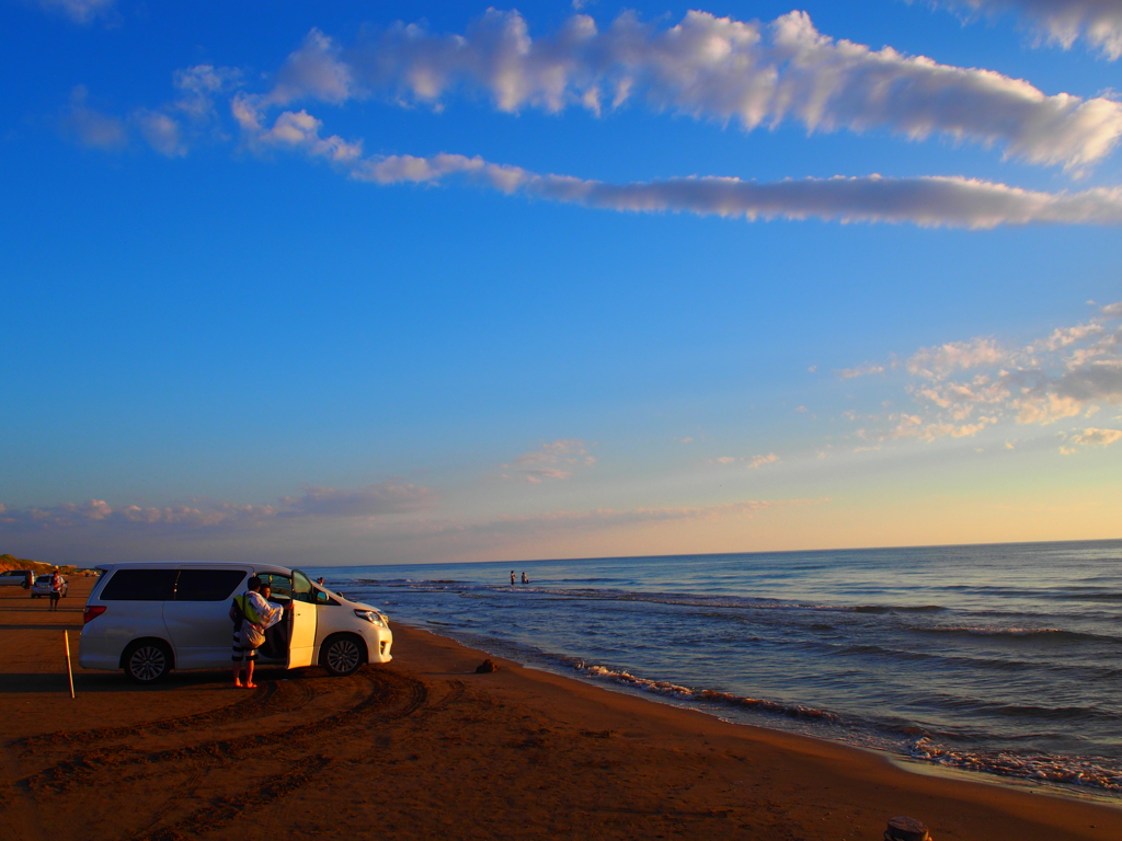 海の車