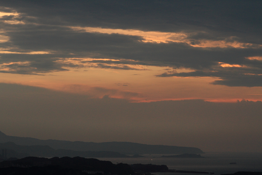 夕空の残る一幕