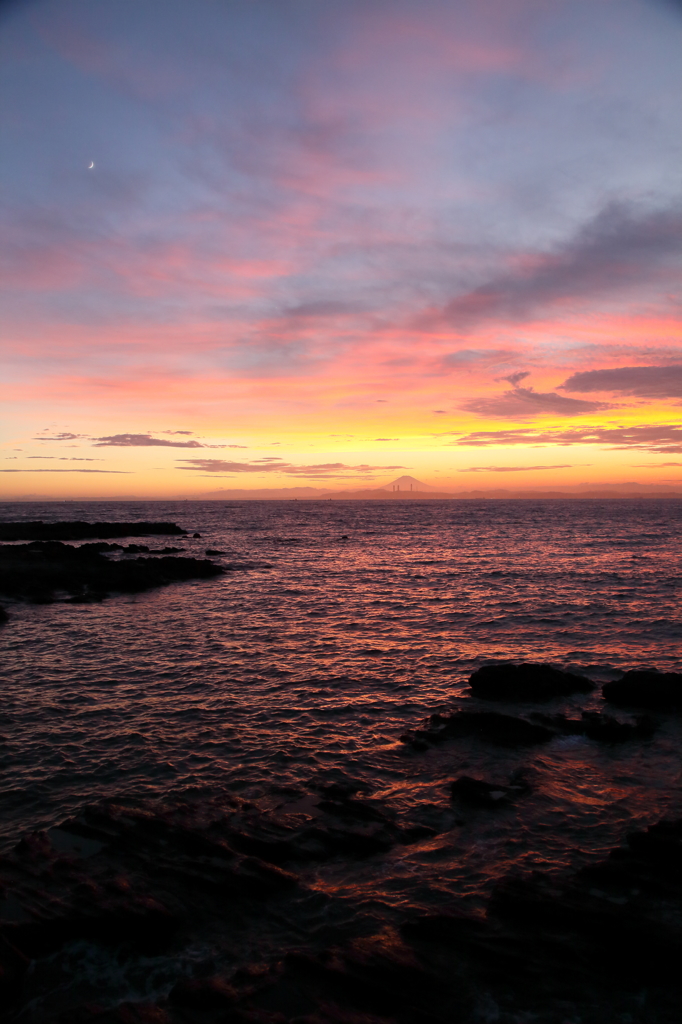夕富士の地磯Ⅰ