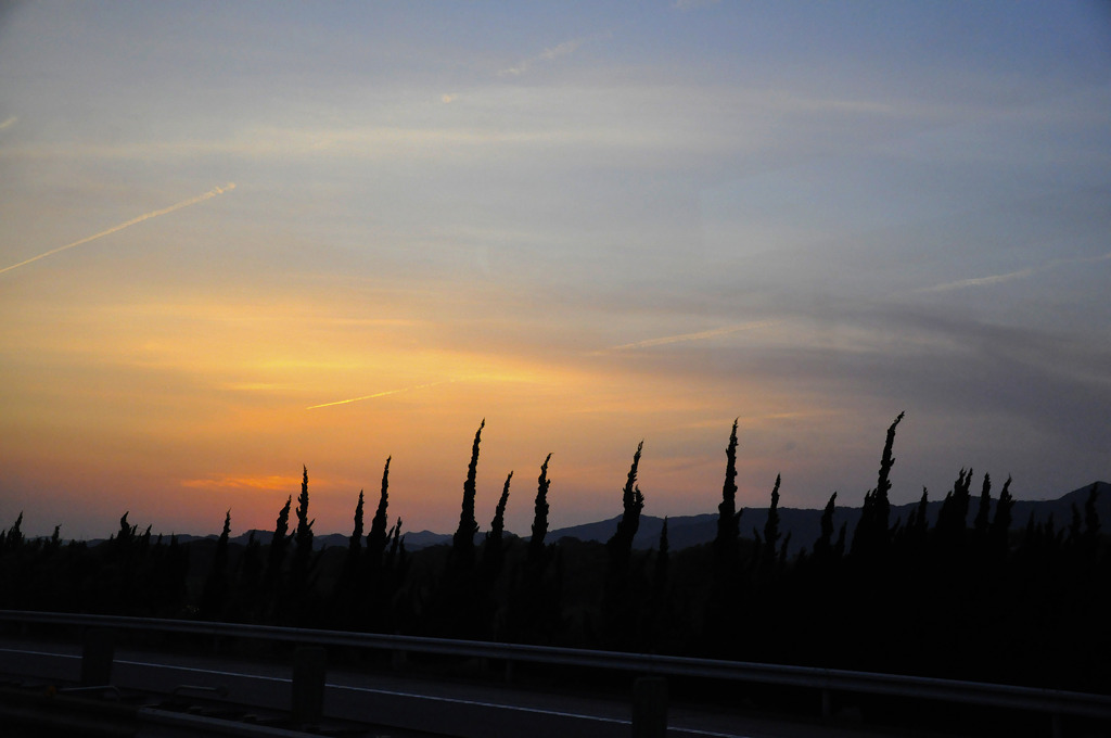 GW初日の夕日