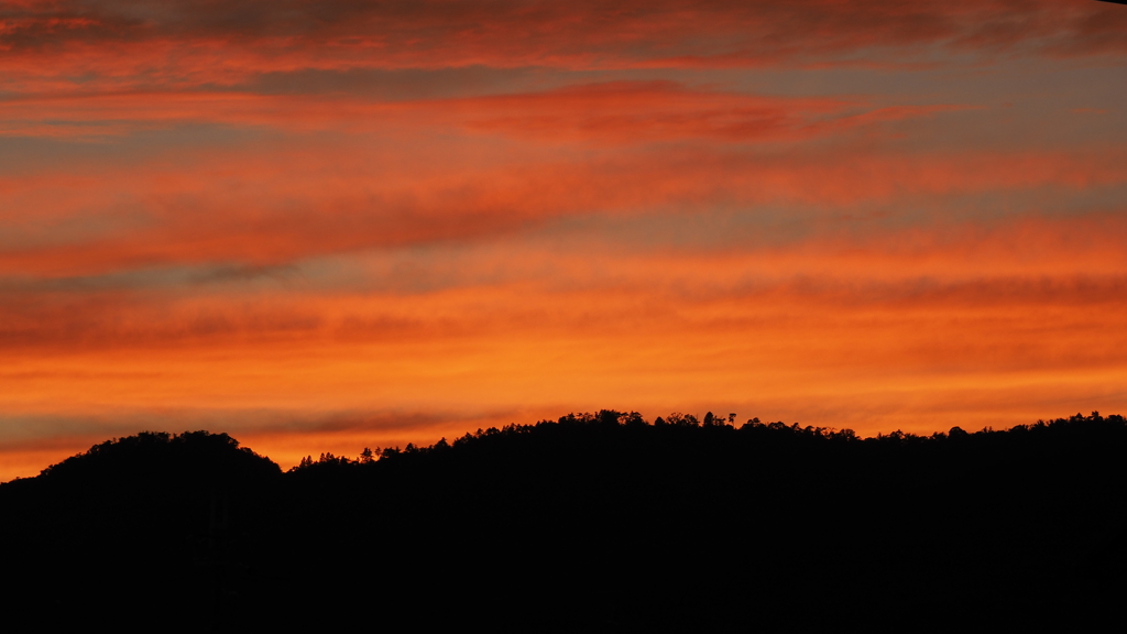 ７月の夕焼け