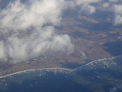 鵡川上空