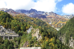 ダムから大観峰を望む