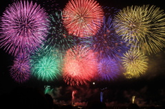 長岡花火と月２