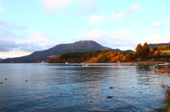 箱根・芦ノ湖にて