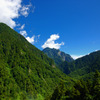 黒部ダムから見える山々