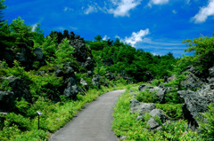 鬼押出しの遊歩道