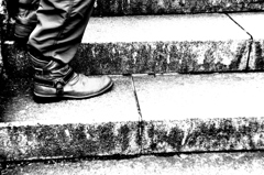 up stairs