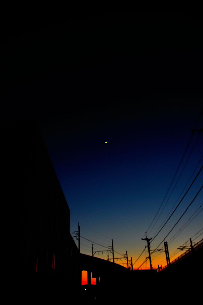white white Glass MOON