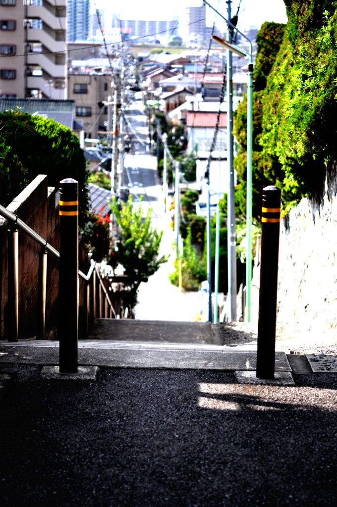 日影みちの先