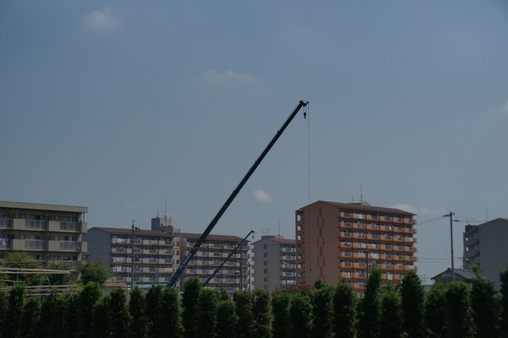 4735 梅雨明けか2-工事も進む