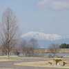 7409　公園越しの伊吹山