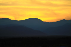 十勝平野の夕焼け