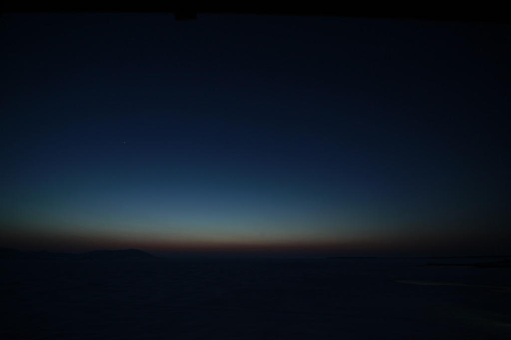 サロマ湖の夕暮れ