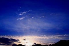 夕暮れの蒼