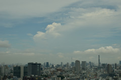 夏と秋の雲＠新宿