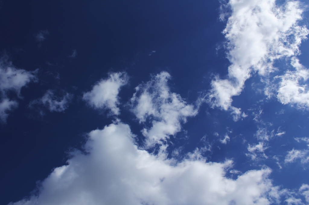 bluesky with white