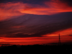 夏の夕焼け