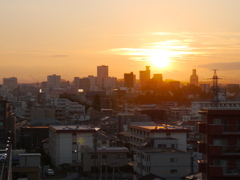 夏の夕暮れ