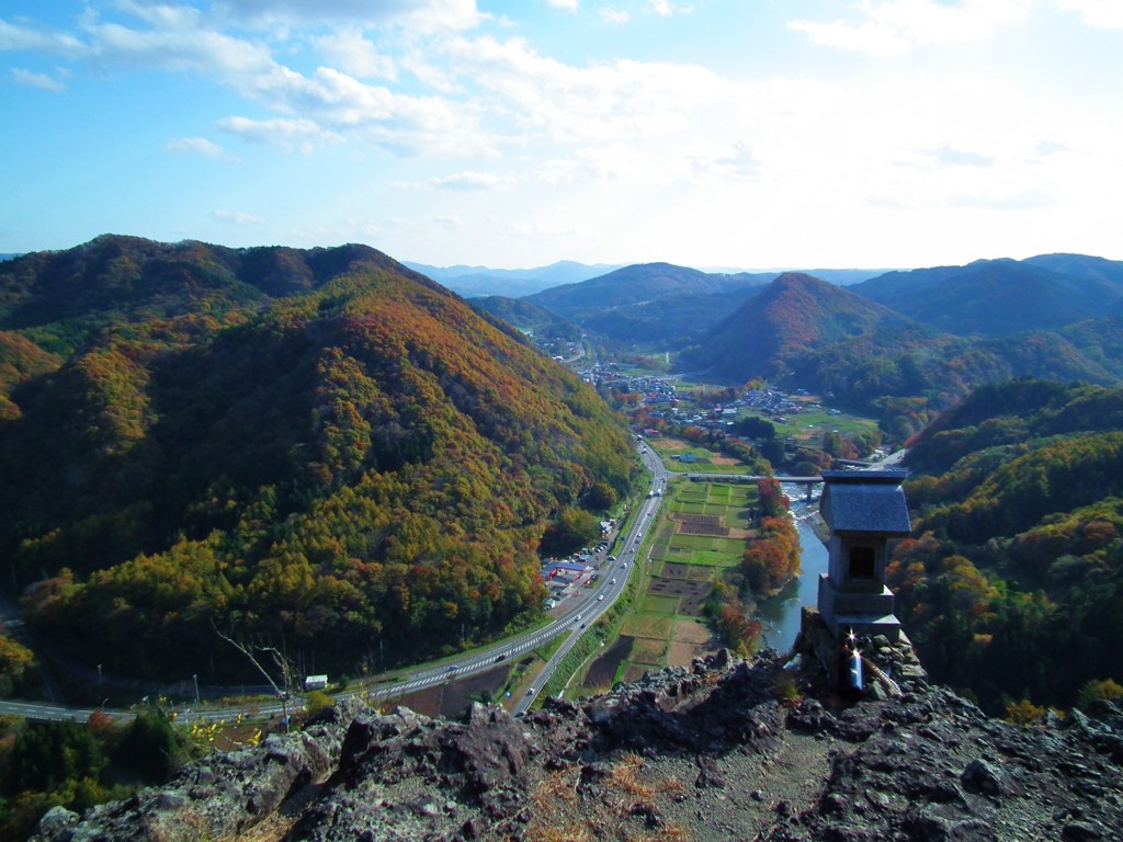 馬仙峡 男神岩からの眺望