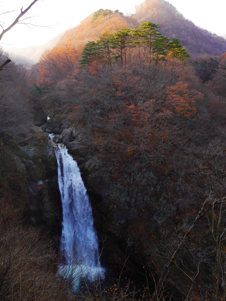 晩秋の秋保大滝
