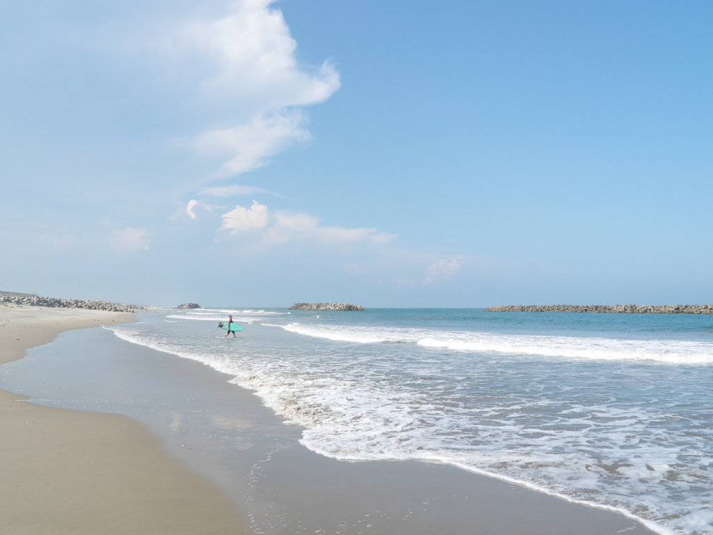 初秋の海水浴場