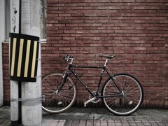 煉瓦と自転車