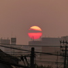 今朝の日の出