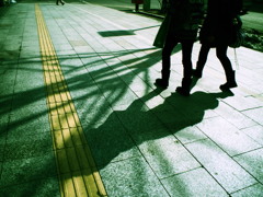 冬の歩道