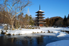 雪の五重塔2025