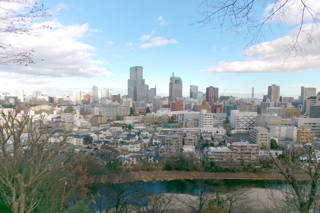 年末の仙台市街