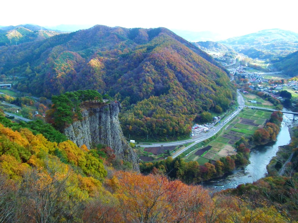 馬仙峡 男神岩遠景