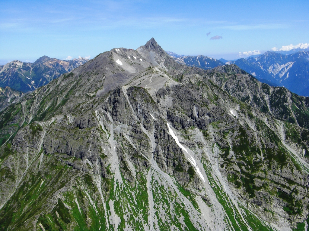 北穂からの槍ヶ岳