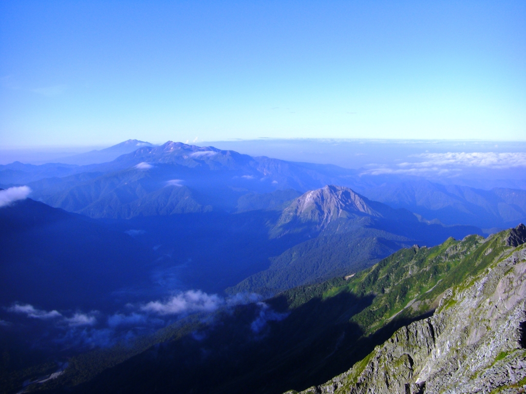 焼岳、乗鞍岳、御嶽山