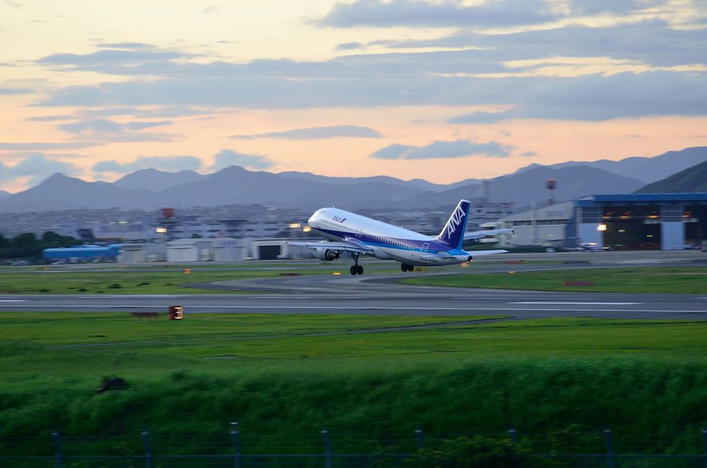 夕空への旅立ち