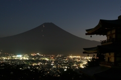 富士吉田の夜景