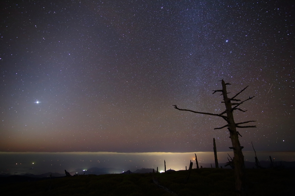 大台ヶ原で眺める星空