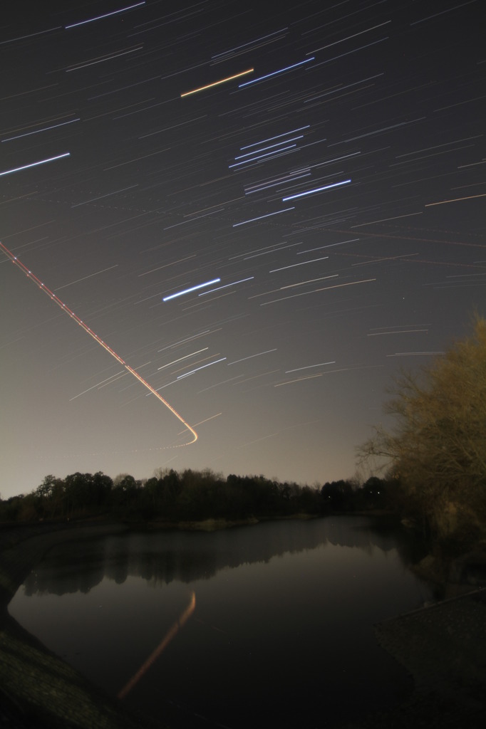 星が水面に写るかなぁ