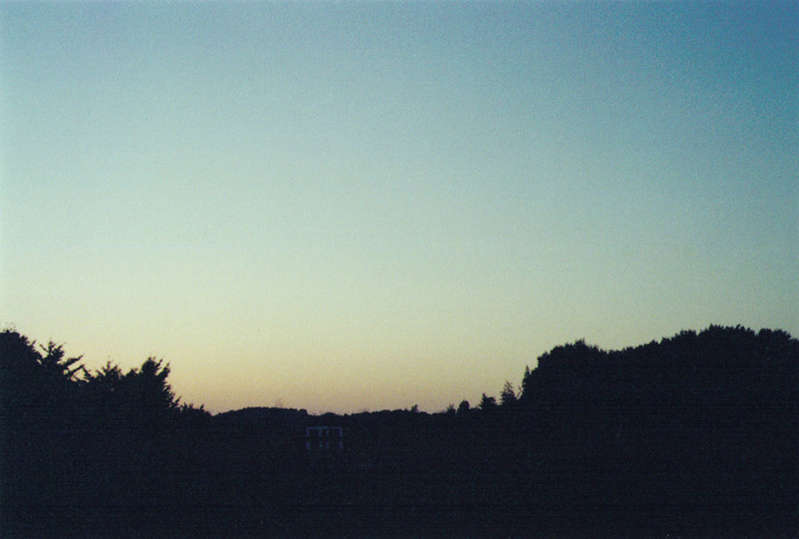 青い夕焼け
