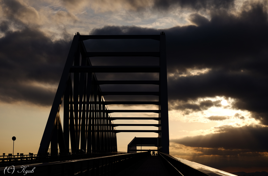 Cross the bridge