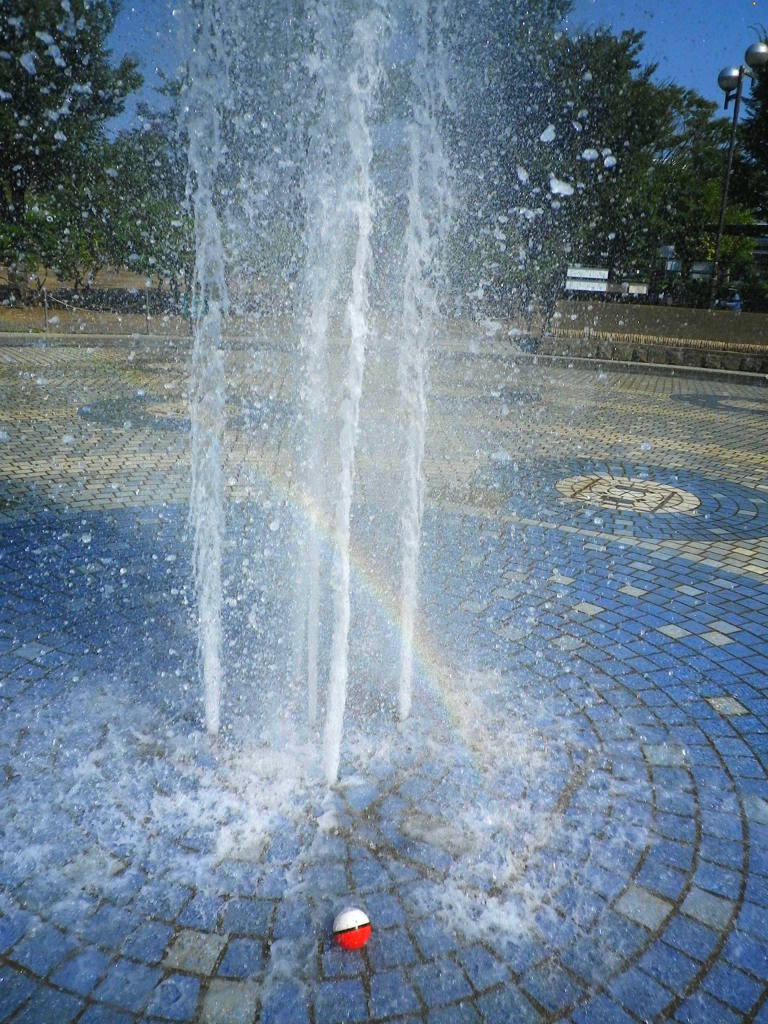 噴水の虹