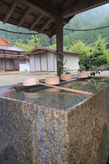 お寺にて