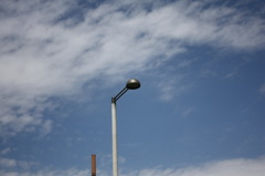 ただ街灯と空