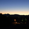 青い夕日