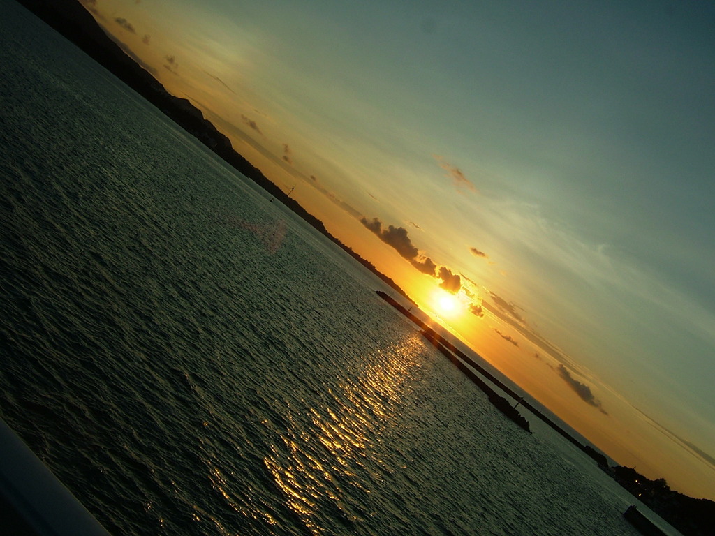 夕日